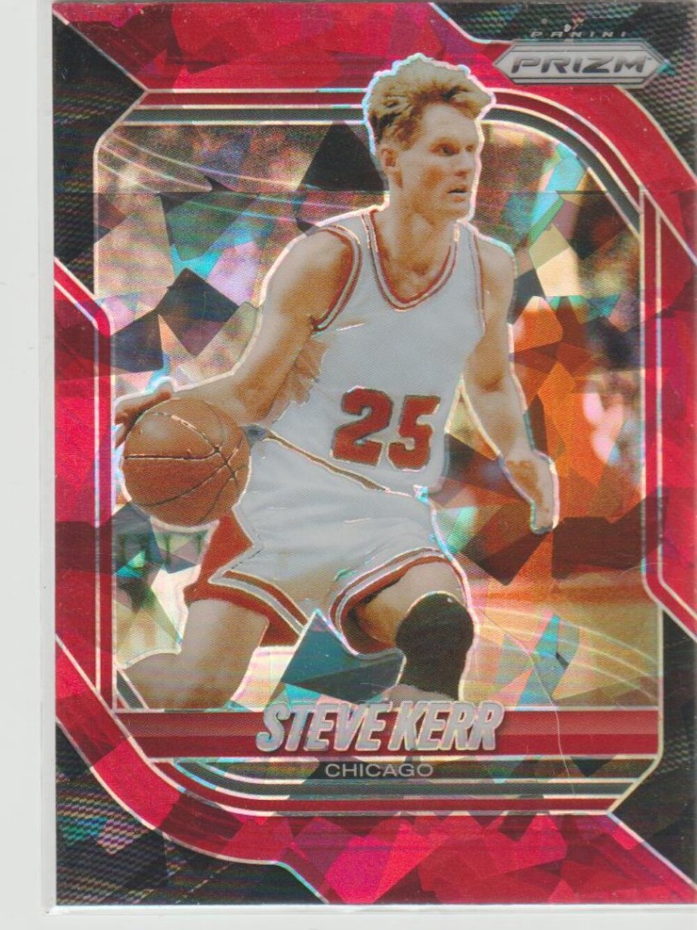 Steve Kerr 2025-26 Panini Prizm Red Ice Prizm Chicago #173